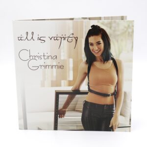 Vinyl album cover for Christina Grimmie’s All Is Vanity
