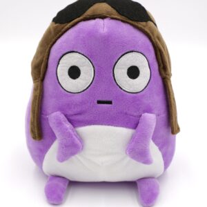 A purple plush toy
